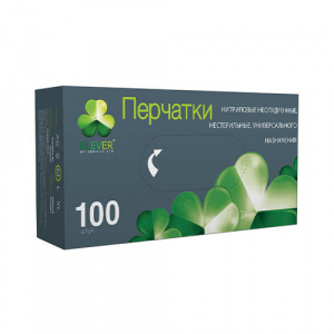 Перчатки KLEVER универсальные нитриловые (черный, M)
